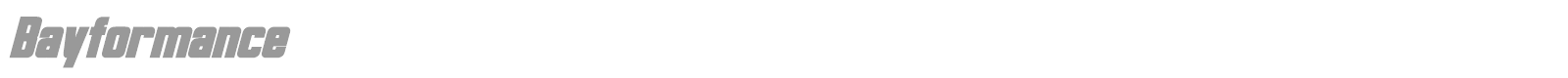 Bayformance font preview